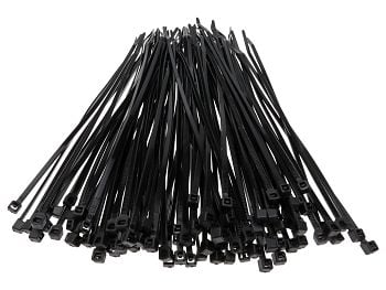 Cable ties - 2.5x160mm, black - 100pcs